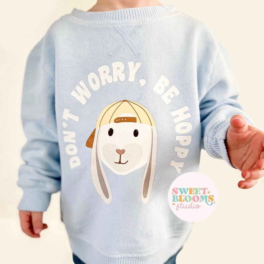 French Terry Toddler Infant Easter Pullover